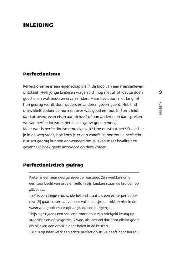 De mythe van 1 - De mythe van perfectionisme