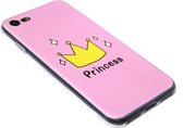 Prinsessen siliconen hoesje Geschikt voor iPhone 8 Plus/ 7 Plus
