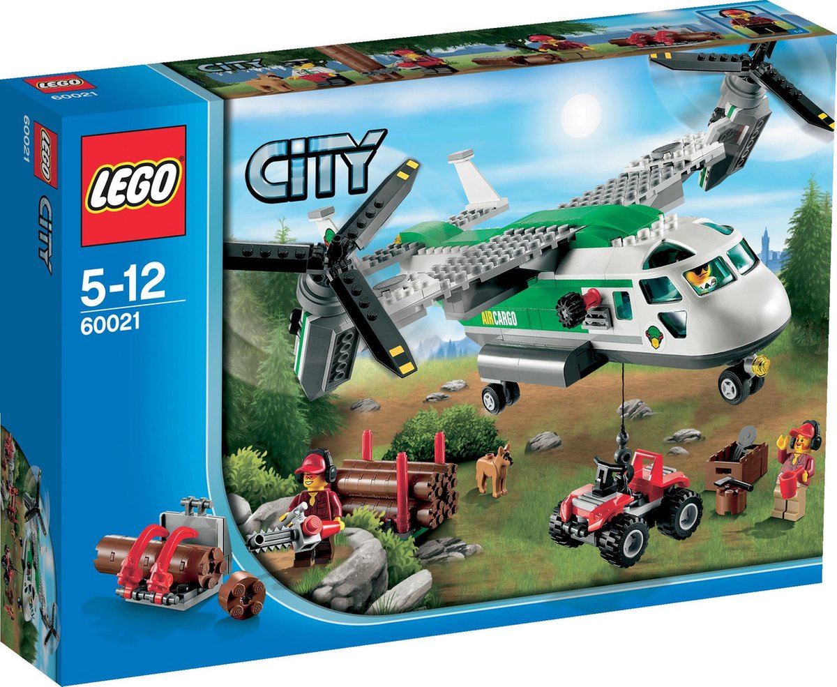 LEGO City Hefschroef Vrachtvliegtuig - 60021