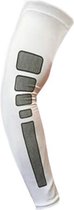 Witte Armwarmers - Armstukken - Large - L - Uniseks - Volwassenen