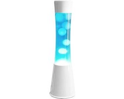 Fisura lavalamp – witte lava – blauwe vloeistof
