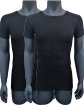 Naft extra lange t shirts 2pack zwart L-XL