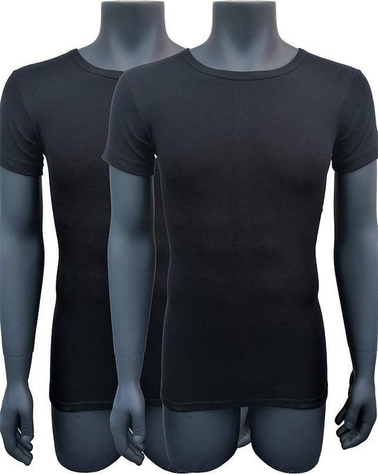 Naft T-shirts extra longs 2pack noir L-XL