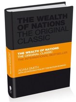 Livre The Wealth of Nations, The Original Classic, Adam Smith. Couverture noire avec bande orange.