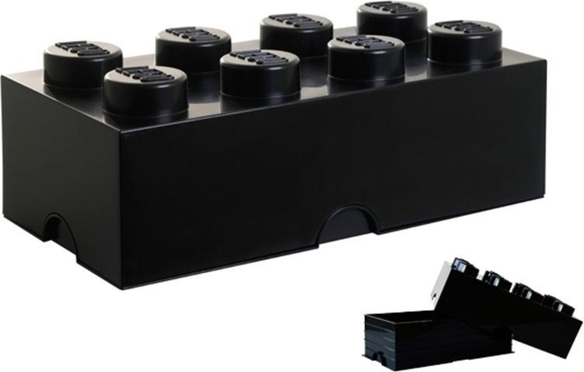 Room Copenhagen LEGO Storage Brick 8 Zwart opbergdoos thumbnail 3