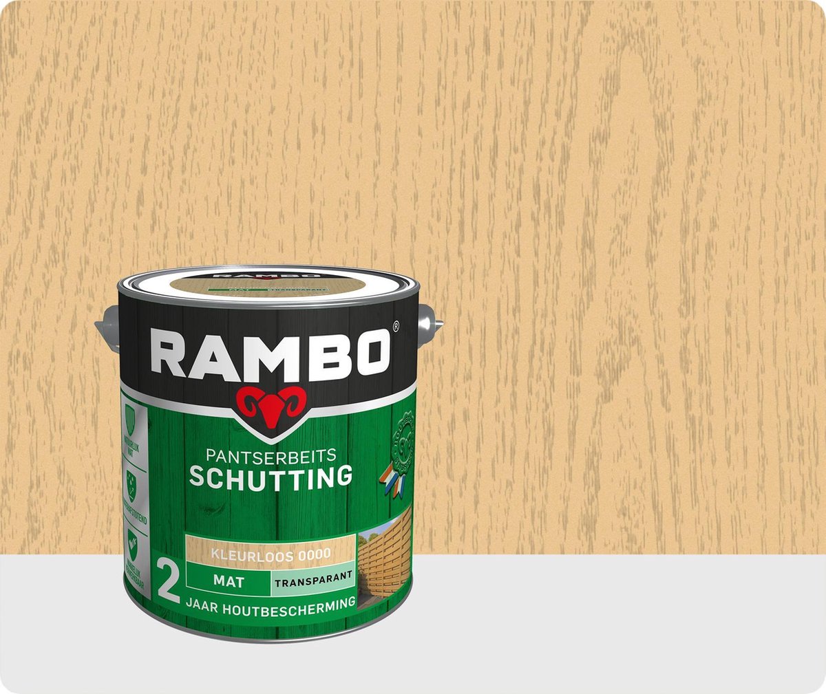 Rambo Schutting pantserbeits mat transparant kleurloos 0000 2,5 l | bol.com