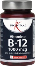 Lucovitaal Vitamine B12 1000 mcg Voedingssupplement - 30 kauwtabletten - bosvruchtensmaak