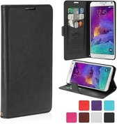 KDS Smooth wallet case hoesje Samsung Galaxy Note 4 zwart