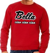 Rode Bella Ciao sweater voor heren 2XL