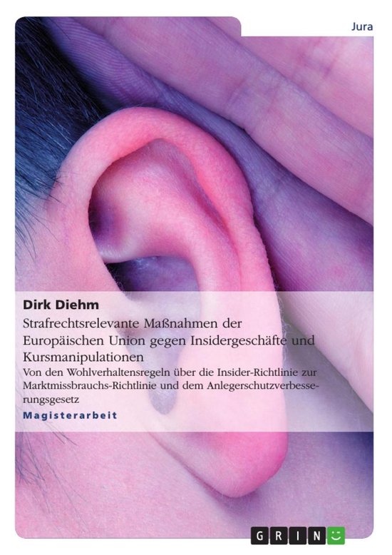 Strafrechtsrelevante Maßnahmen der Europäischen Union gege ... - cover
