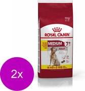 Royal Canin Medium Adult 7+ - Hondenvoer - 2 x 15+3 kg Bonusbag