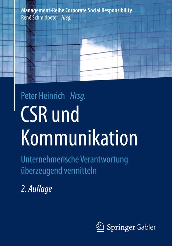Management-Reihe Corporate Social Responsibility - CSR und K ... - cover