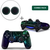 CPU / Mix Combo Pack - PS4 Controller Skins PlayStation Stickers + Thumb Grips