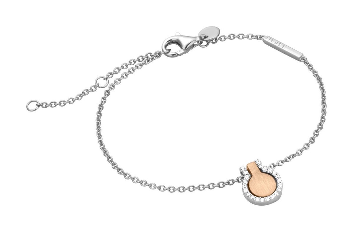 Esprit ESBR00301217 Fuse armband - Zilver roségoudverguld - Rosékleurig