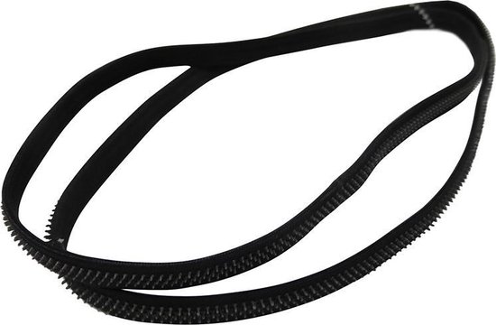 Haarband elastiek zwart - 2 stuks - antislip - sport - workout | bol.com