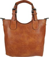 Ines Delaure hand/crossbody tas camel-bruin