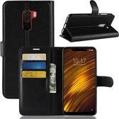 Book Case - Geschikt voor Xiaomi Pocophone F1 Hoesje - Zwart