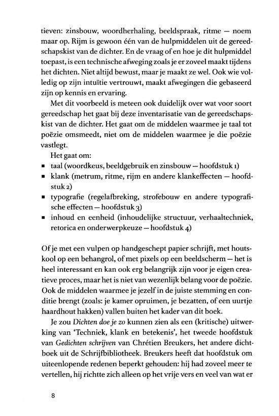 De schrijfbibliotheek - Dichten doe je zo