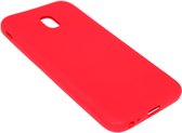 Rood siliconen hoesje Geschikt voor Samsung Galaxy J3 (2017)