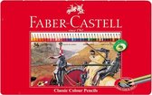 kleurpotlood Faber-Castell Castle zeskantig metalen etui met 36 stuks