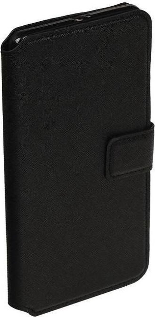 Cross Pattern TPU Bookstyle Wallet Case Geschikt voor Huawei P10 Zwart
