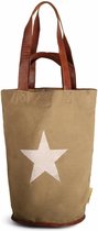Mycha Ibiza - tas - Es Vedra Star 2001 - strandtas - clutch - lederen hengsels