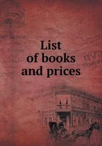 List of books and prices