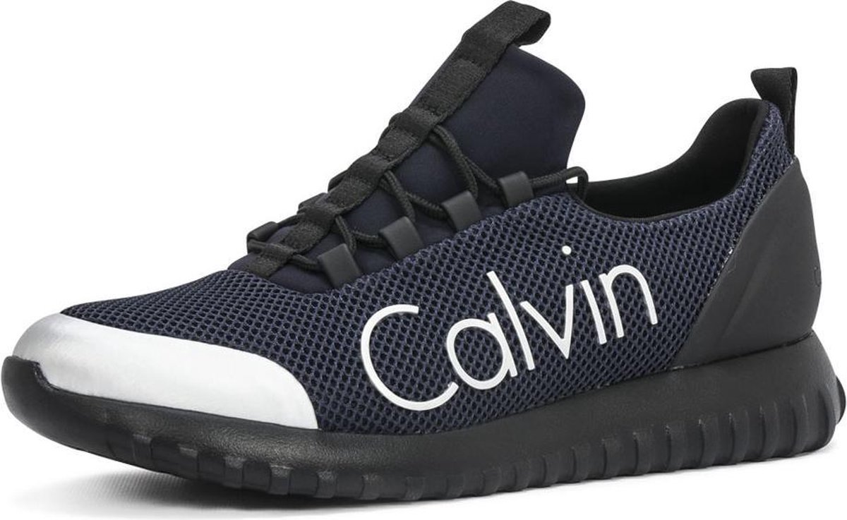 Calvin Klein Zolah platform sneakers blauw - Vindjeschoen.nl