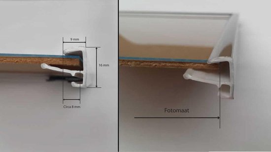 Homedecoration Easy - Cadre photo - Format photo 46x69 cm - Plastique - Hêtre clair