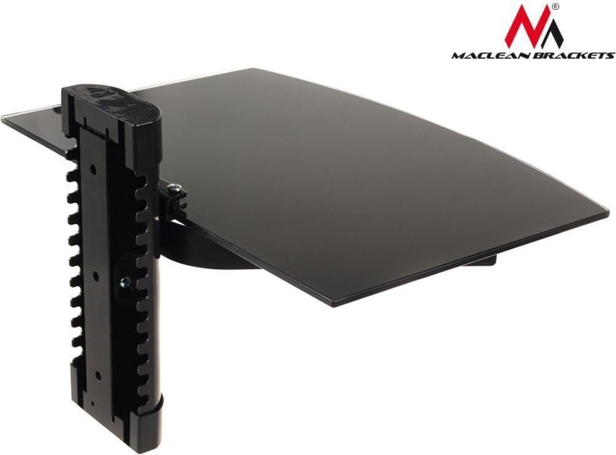 Maclean Brackets MC-663 - Wandmontage Glazen Plank voor DVD of Tuner