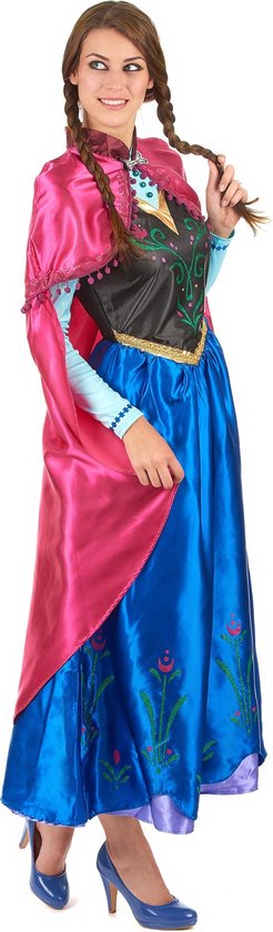 Lucky Bestudeer Smerig Disney Frozen Jurk - Prinses Anna - Volwassenen - Verkleedkleding - Maat S  -... | bol.com