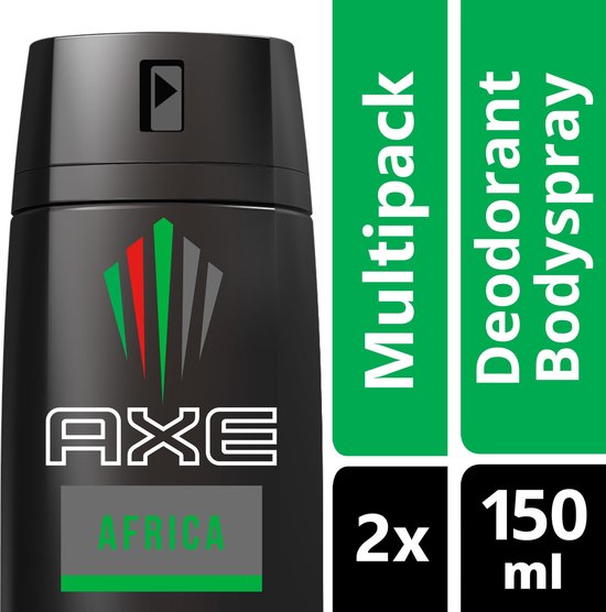 AXE Africa Deodorant - 2 x 150 ml - Voordeelverpakking