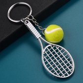 Leuke Sleutelhanger - Tennis - Racket - Tennisbal - Tennisser - Cadeau