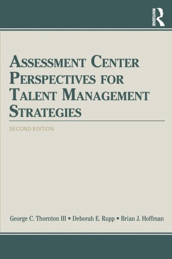 Assessment Center Perspectives for Talent Management Strateg ... - cover