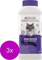 Versele-Laga Oropharma Deodo Geurverdrijver - Kattenbakreinigingsmiddelen - 3 x 750 g Lavendelgeur