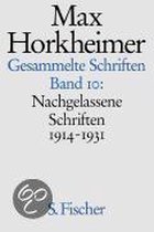 Nachgelassene Schriften 1914 - 1931