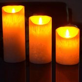 LED Kaarsen Set Met Afstandsbediening - 3 Stuks