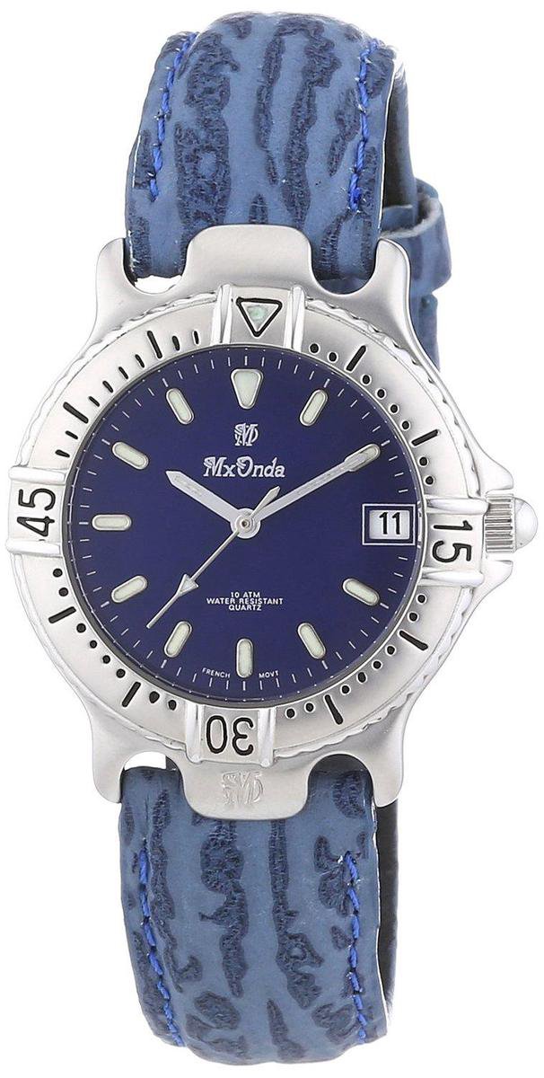 Mx Onda 32-1200-99 Horloge - Leer - Blauw - Ø 31 mm