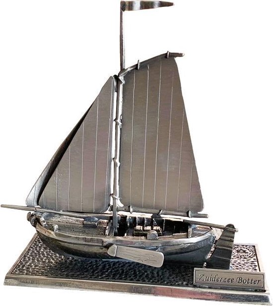 Zuiderzeebotter - Miniatuur schip - Zeilboot - Luxe geschenk tin | bol.com