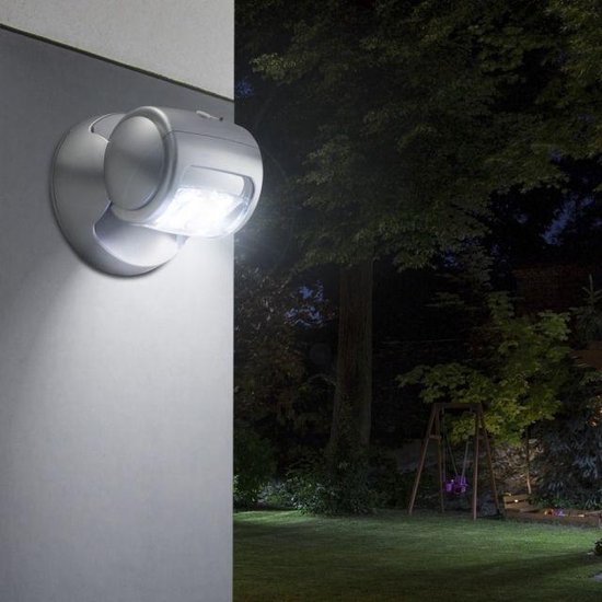 Draadloze LED buitenlamp met bewegingssensor - Buitenverlichting wandlamp |  bol.com