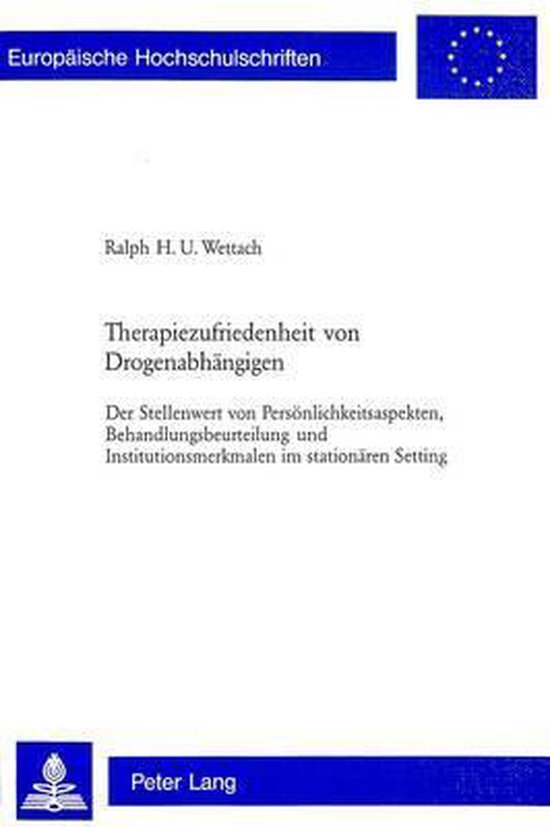 Therapiezufriedenheit von Drogenabhängigen - cover