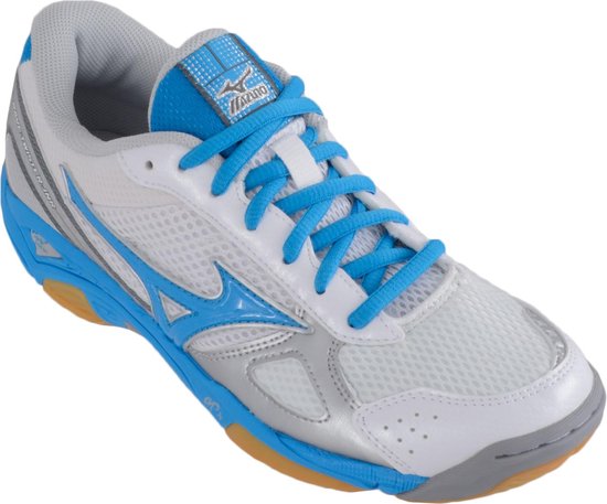 Mizuno Wave Twister 3 - Sportschoenen - Unisex - Maat 36.5 - wit/grijs/blauw