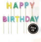 PME Kaarsjes Happy Birthday Pastel Set/13