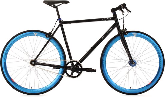 Ks Cycling Fiets Fixie fitnessbike 28" Pegado zwart-blauw - | bol.com