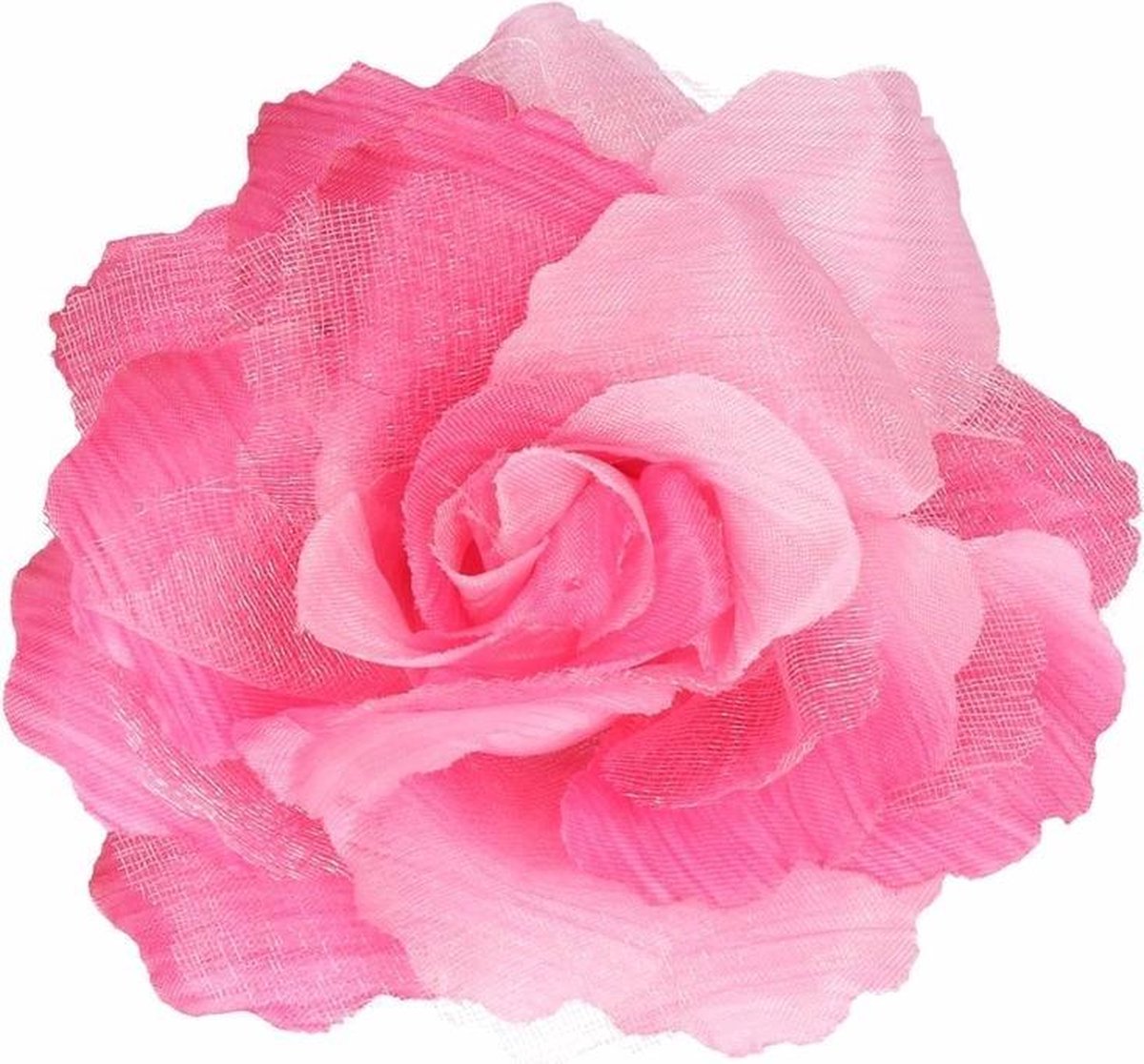 Haarbloem met klem roze - Merkloos
