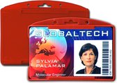 Porte-cartes / porte-badge rouge 10 pièces (KPS1)