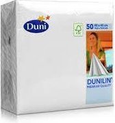 Duni servet Dunilin - 40 x 40cm - 45 stuks - wit