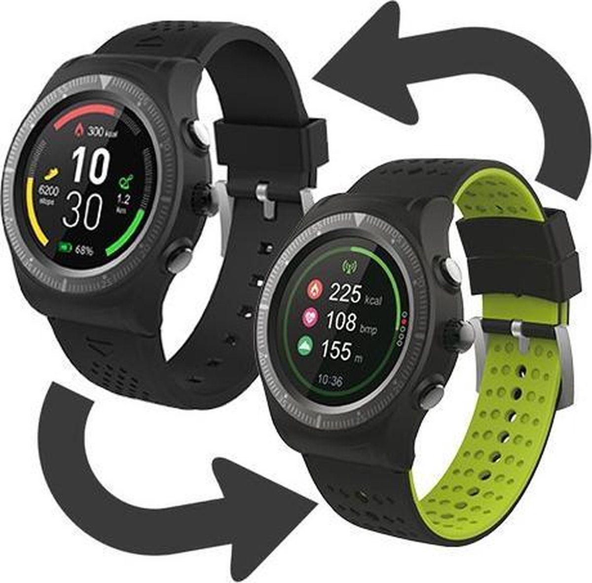 Overmax Touch 5.0 - Smartwatch - Zwart | bol.com