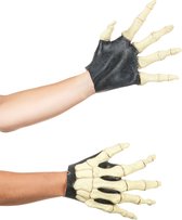 PARTYTIME - Skelet handschoenen voor volwassenen