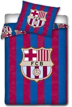 FC Barcelona dekbedovertrek - Blauw/Paars - 1-persoons (140x200 cm + 1 sloop)